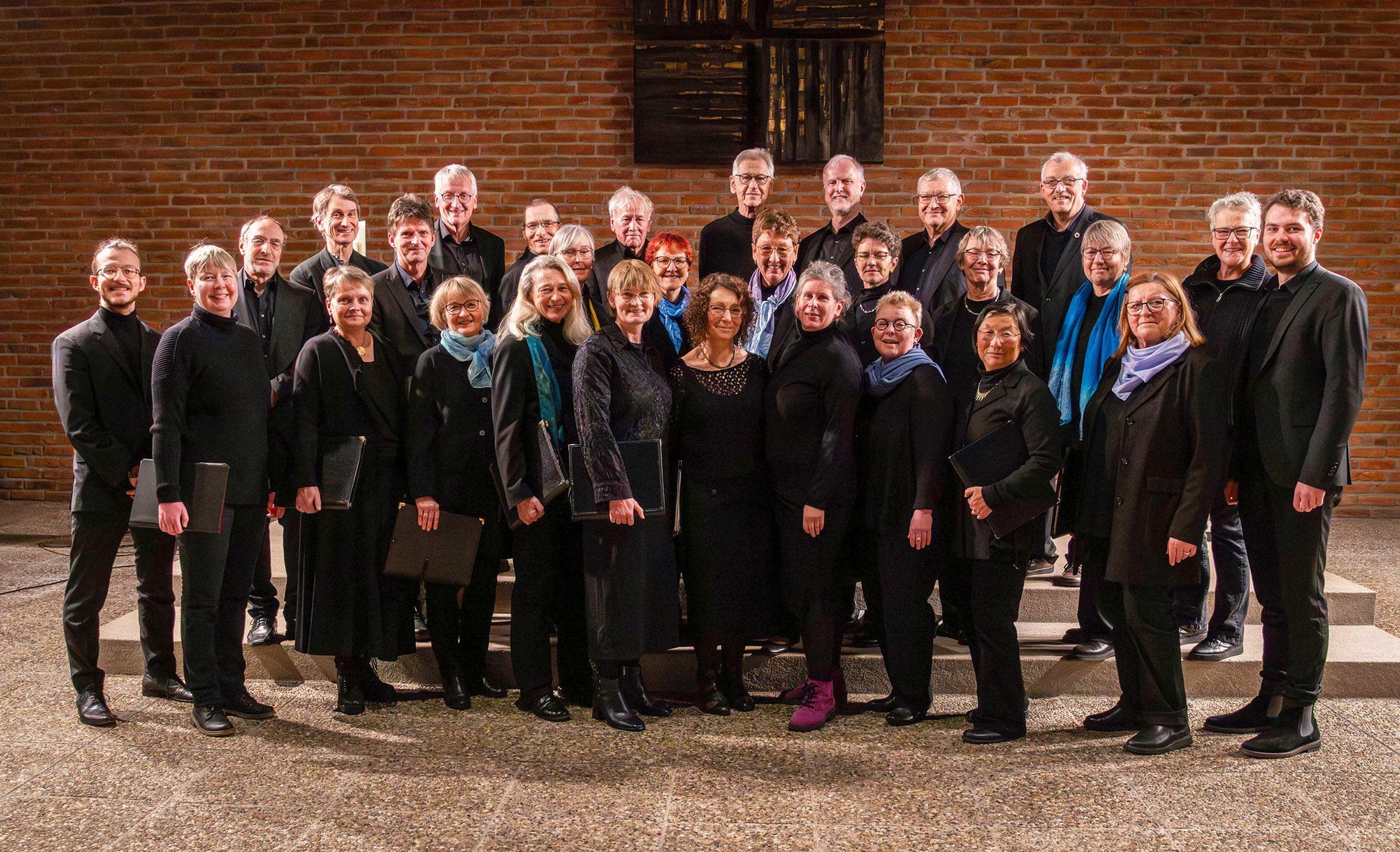 Chormitglieder von Concerto Vocale in der Aufstellung